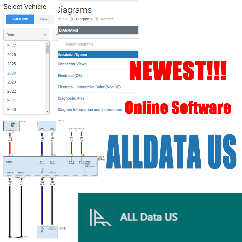 Workshop Tools Online - Logiciel de réparation Alldata US 2026