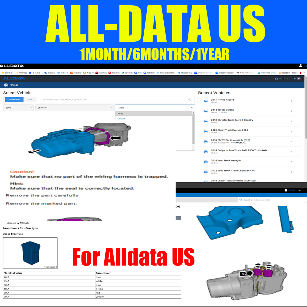 Workshop Tools Online - Logiciel de réparation automobile Alldata US