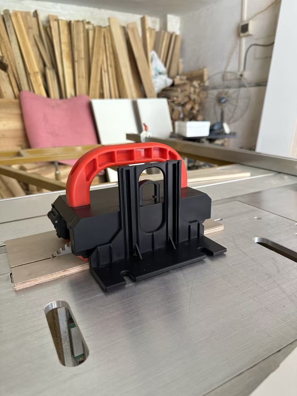 Router Table Insert - Poussoir de table de scie réglable,