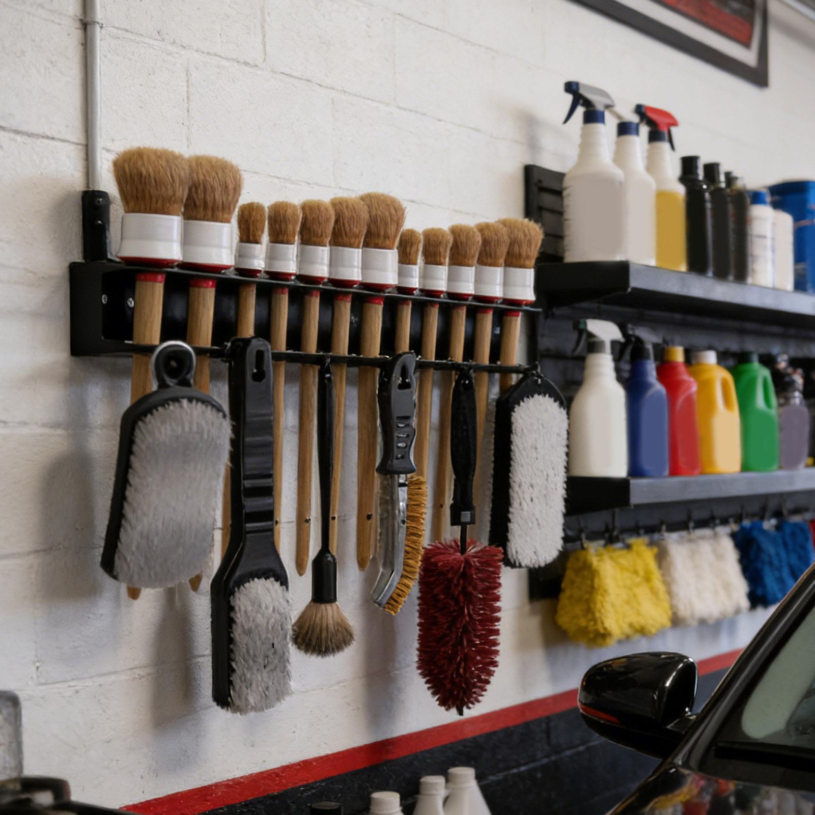 Workshop Tools On Wall - Support mural en acier pour brosses