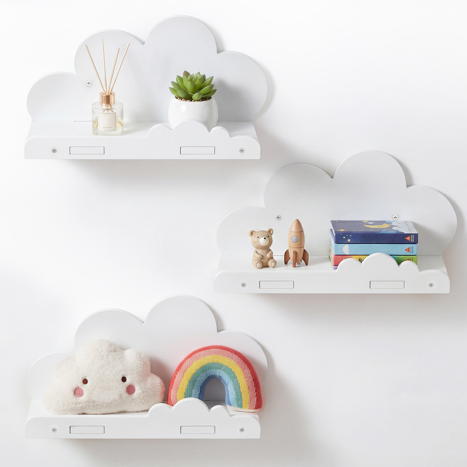Screw Organizer Kit - Lot de 3 étagères murales flottantes