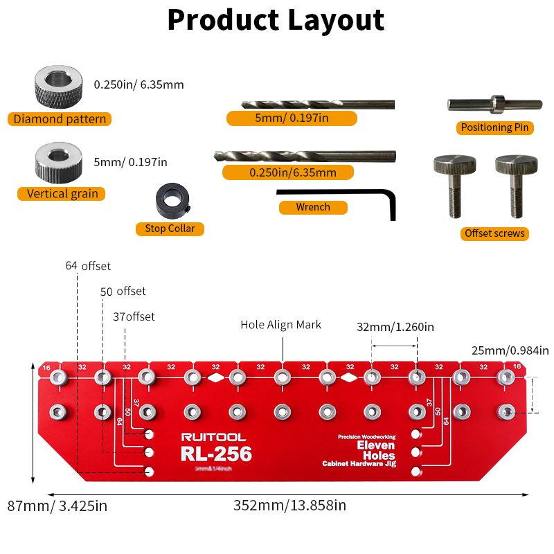 Jeu de gabarit de goupille d'é - Dowel Jig Kit avis et prix