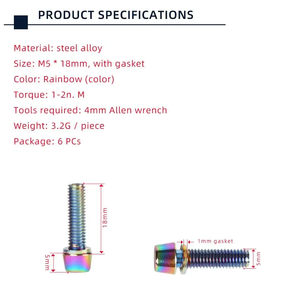 TANKE 6 pièces M5 * 18 15mm bo - Screw Organizer Kit avis et prix
