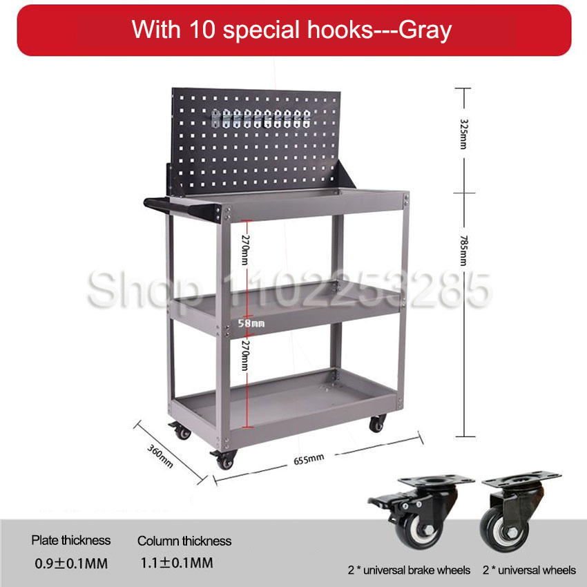 Chariots à outils mobiles à 3  - Tools In Mechanic Workshop avis et prix